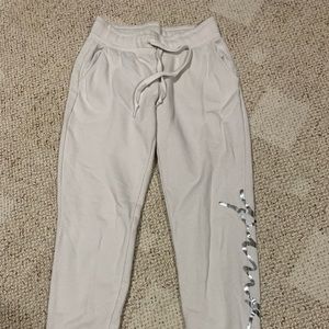 Womens Cream PINK joggers